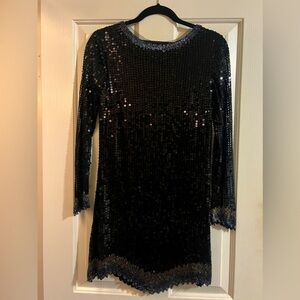 TOPSHOP Runway Sequined Mini dress
